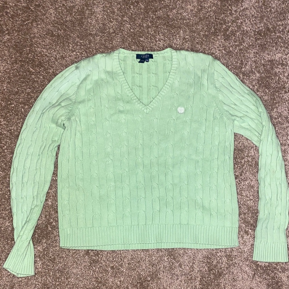 Champs Mint Green V-Neck Sweater